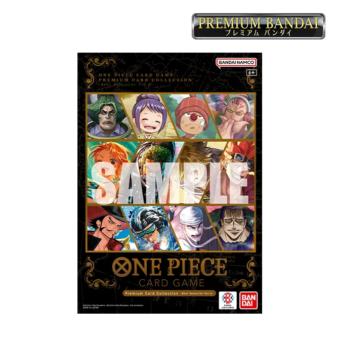 Premium Card Collection - Best Selection Vol.6 de One Piece Card Game con 12 cartas Holo + Textured Foil y 1 booklet.