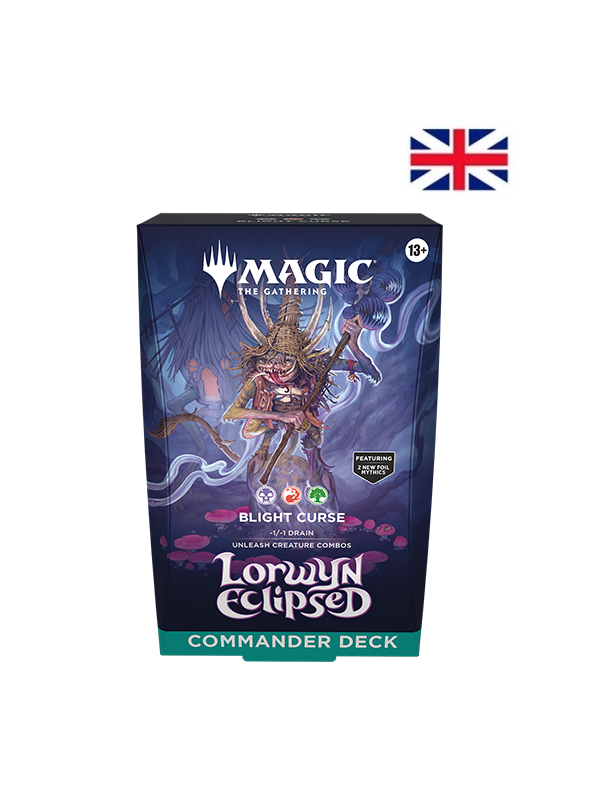 Magic: Commander Deck Lorwyn Eclipsed Blight Curse Inglés