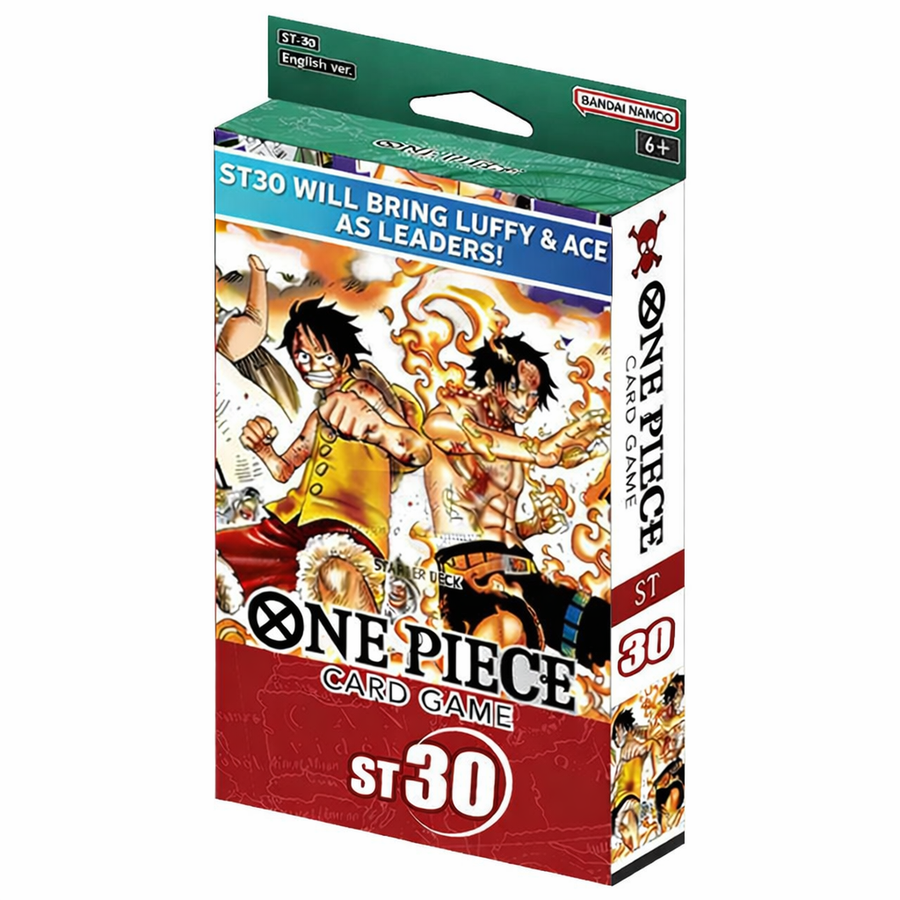 Starter Deck ST-30 Luffy & Ace de One Piece Card Game con mazo preconstruido, cartas DON!! y pack bonus de artes alternativos.