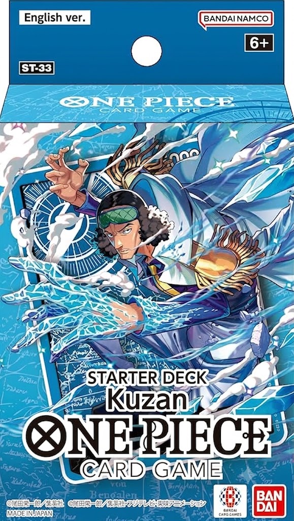 Starter Deck ST-33 Kuzan de One Piece Card Game con mazo preconstruido, cartas DON!! y sobre de OP-16.